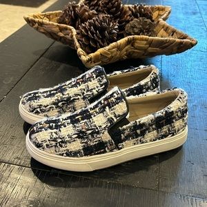 Steve Madden Tweed Plaid Coulter Slip On Sneakers 6 1/2​​​​​​​